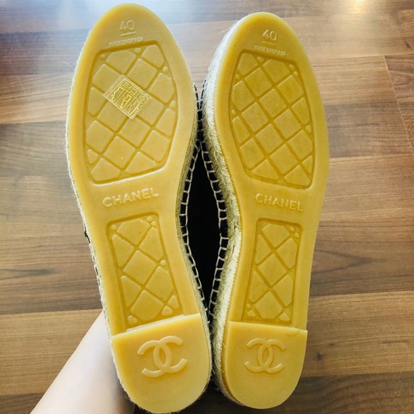 🔥SOLD🔥Chanel Espadrilles NIB Fabric Denim Linen - Picture 7 of 8